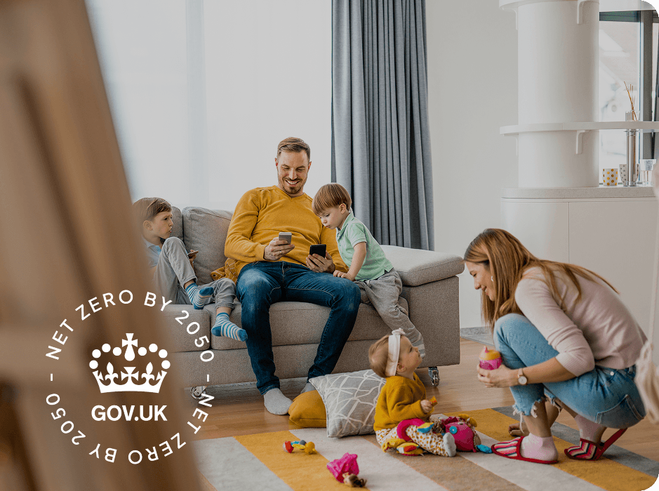 A family spending time together