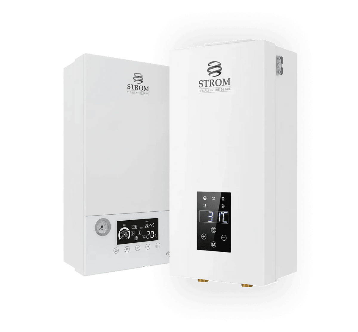 Electric combi boiler and heat only boiler by Strom